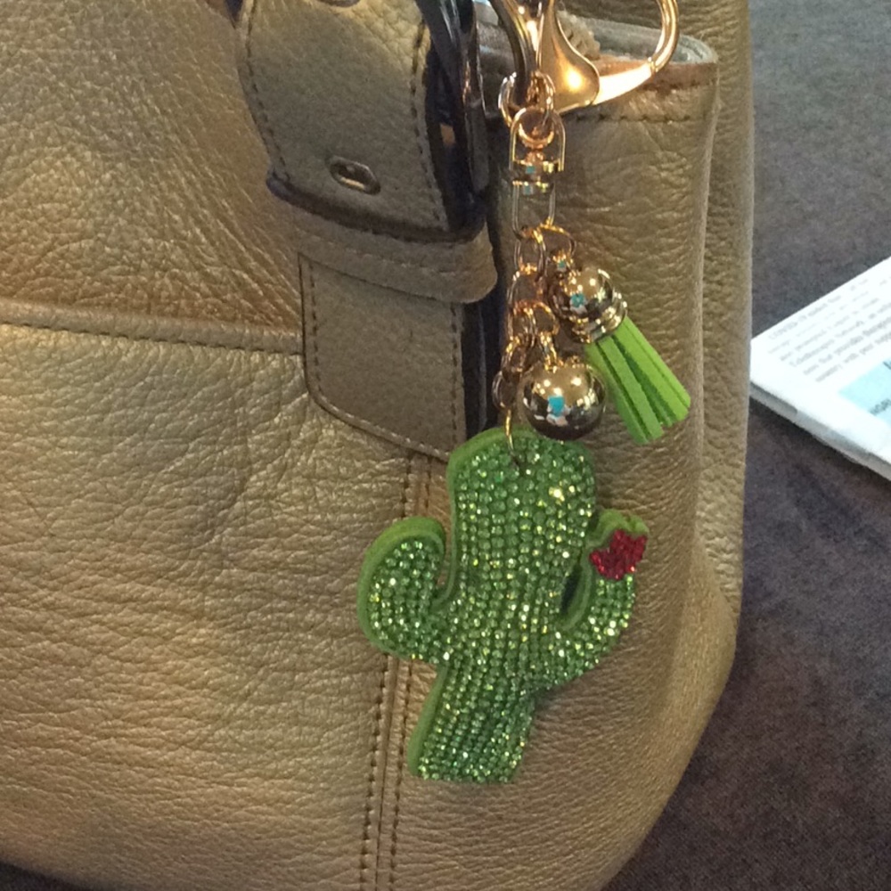 Boutique: Puffy cactus key chain, purse charm - Picture 2 of 6